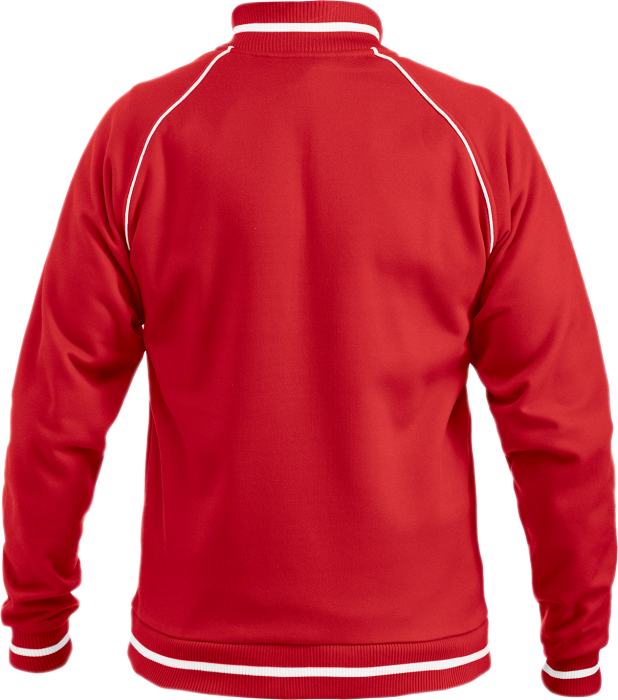 Clique - Craig Zip Top - Rosso & bianco