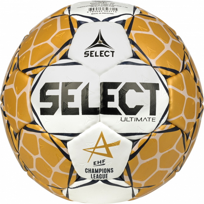 Select - Ultimate Ehf Champions League Handball V23 - Gold & branco