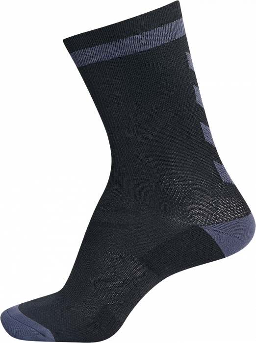 Hummel - Elite Indoor Sock Short - Noir & asphalt