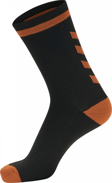 Hummel - Elite Indoor Sock Short - Black & orange