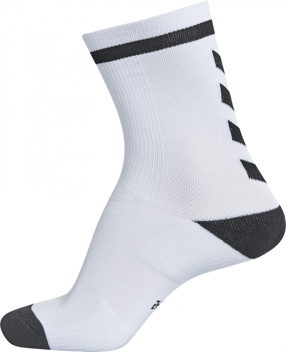 Hummel - Elite Indoor Sock Short - Vit & dark slate