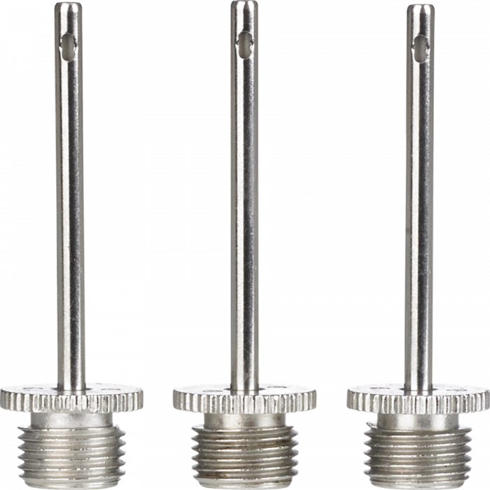 Select - Metal Needle Air Compressor 3-Pack - Silver