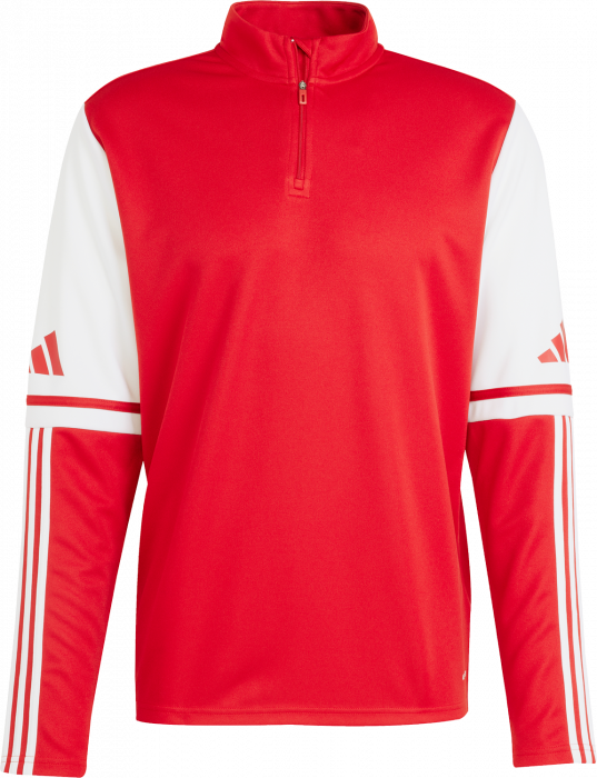 Adidas - Squadra 25 Half-Zip Training Top - T Power Red & branco