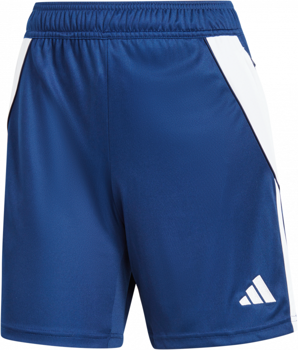 Adidas - Tiro24 Shorts W. Pockets Women - Team Navy Blue & bianco