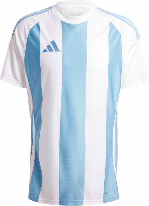 Adidas - Striped 24 Player Jersey - Team Light Blue & branco