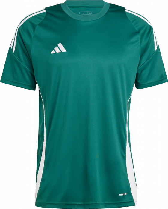 Adidas - Tiro 24 Player Jersey - Team Dark Green & vit