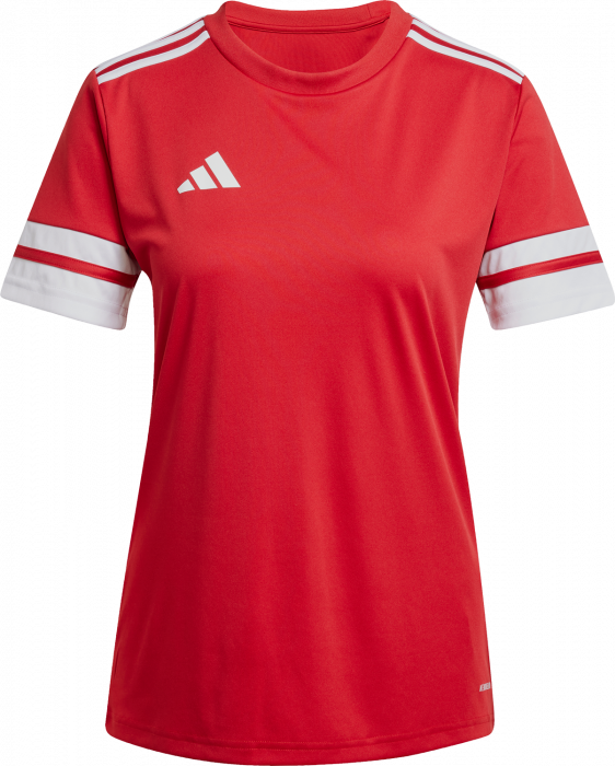 Adidas - Squadra 25 Spillertrøje Dame - T Power Red & hvid