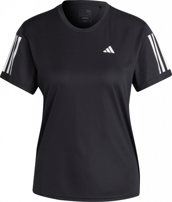 Adidas - Own The Run Dame Tee - Sort & hvid