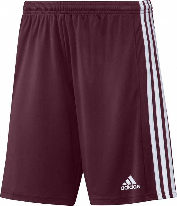 Adidas - Squadra 21 Shorts - Maroon & blanco