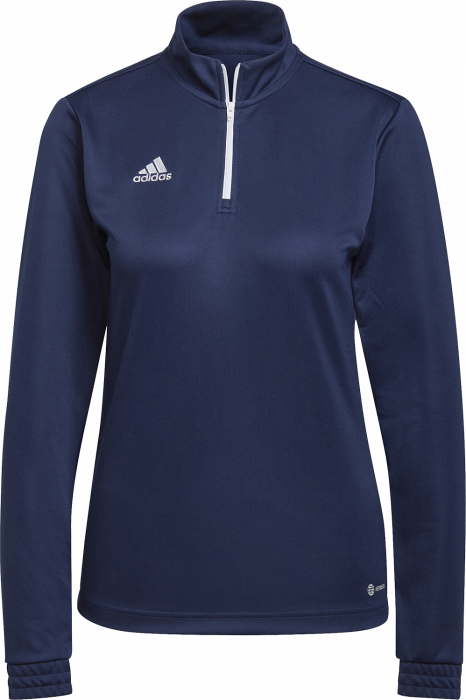Adidas - Entrada 22 Træning Top With Half Zip Woman - Navy blue