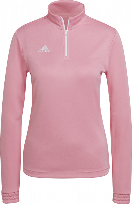 Adidas - Entrada 22 Træningstrøje Med Halv Lynlås Dame - semi pink