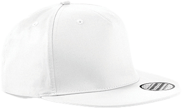 Beechfield - Cap With Snap Back - Blanco