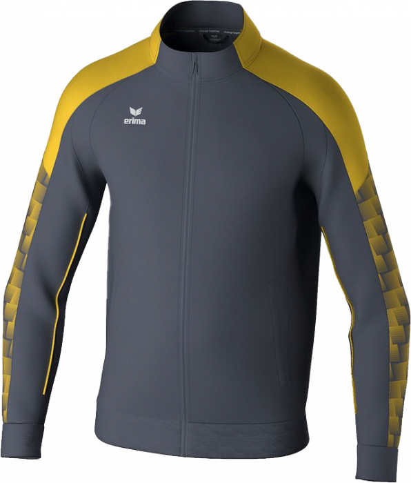 Erima - Evo Star Training Jacket Full Zip - Slate Grey & yellow