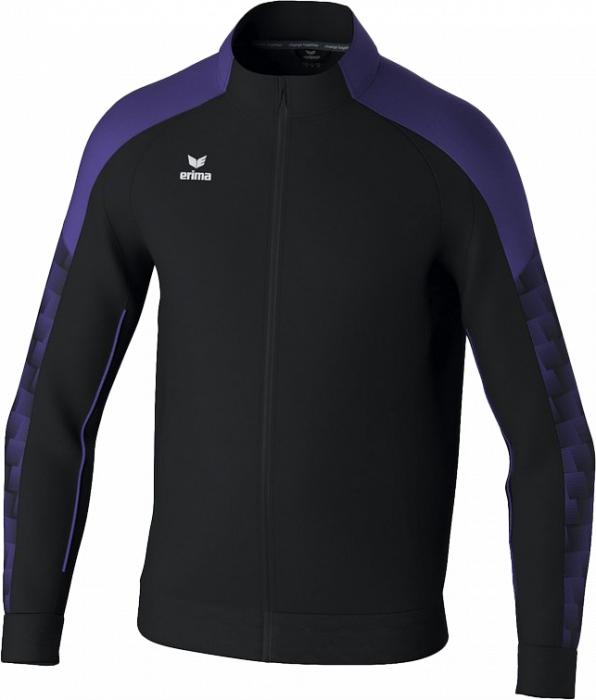 Erima - Evo Star Training Jacket Full Zip - Negro & púrpura