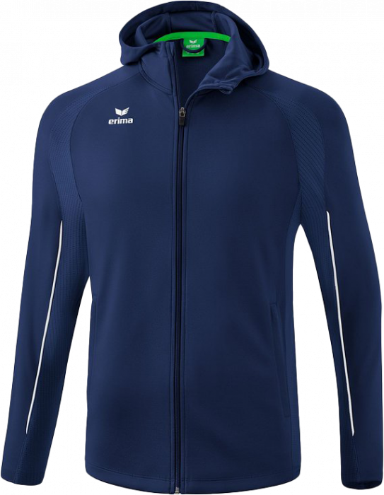 Erima - Ligs Star Traning Jacket With Hood - New Navy & wit