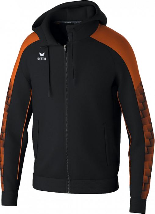 Erima - Evo Star Training Jacket With Hood - Schwarz & orange