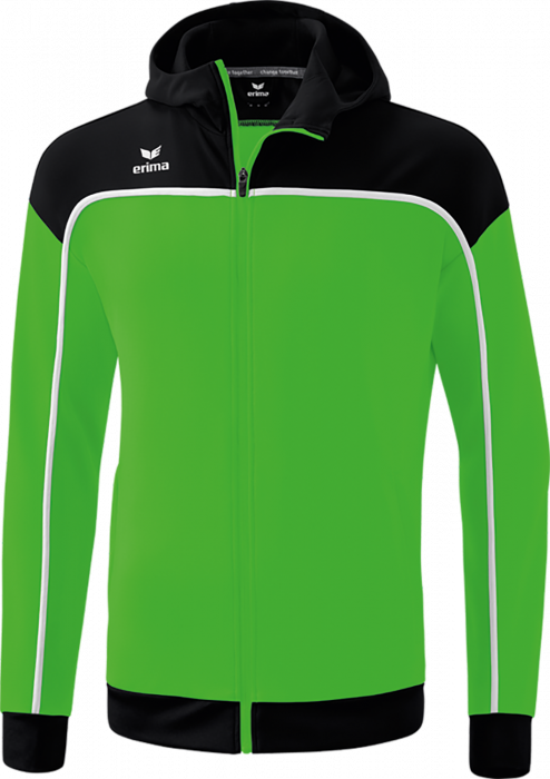 Erima - Change Training Jacket With Hood - Green & noir