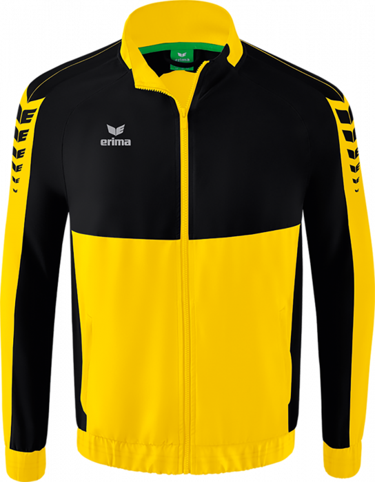 Erima - Six Wings Træningstrøje Med Lynlås - Yellow & sort