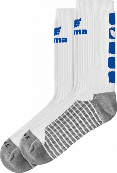Erima - Classic 5-C Socks - White & new royal