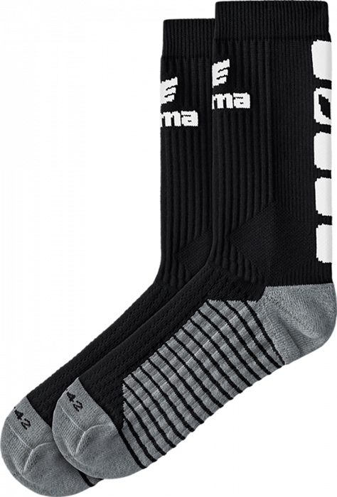 Erima - Classic 5-C Socks - Czarny & biały