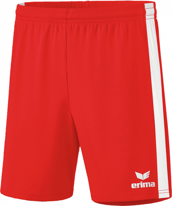 Erima - Retro Star Shorts - Ruby Red & wit