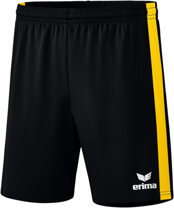 Erima - Retro Star Shorts - Noir & yellow