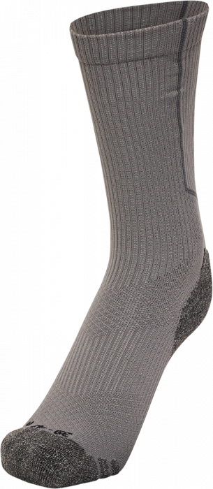 Hummel - Pro Training Socks Low - Steel Grey & white