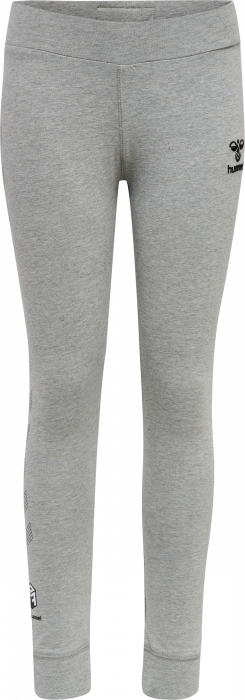 Hummel - Move Grid Bomulds Tights Børn - Grey Melange