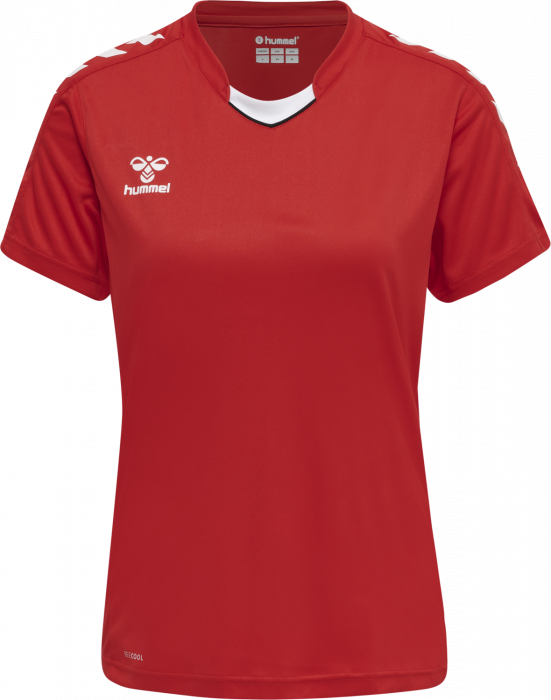 Hummel - Core Xk Poly Jersey Women - True Red & white