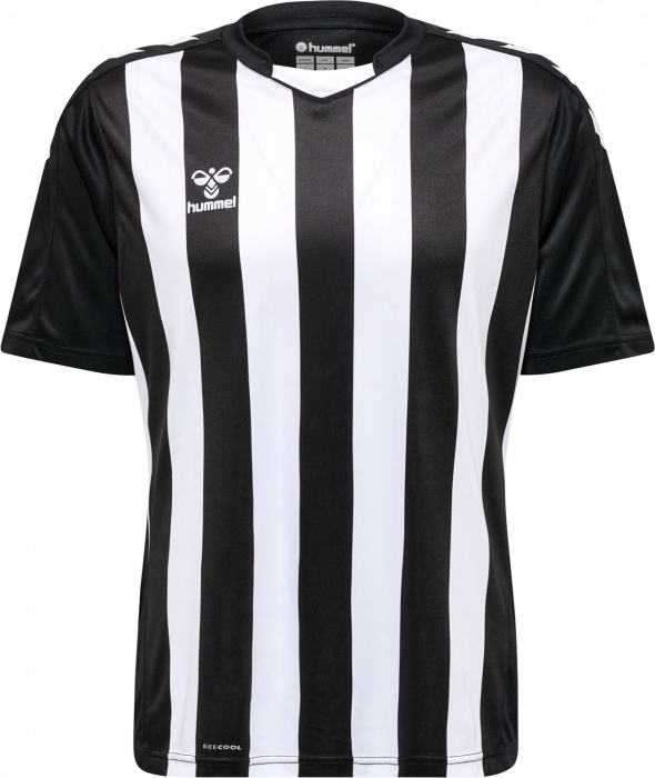 Hummel - Core Xk Striped Jersey Jr - Svart & vit