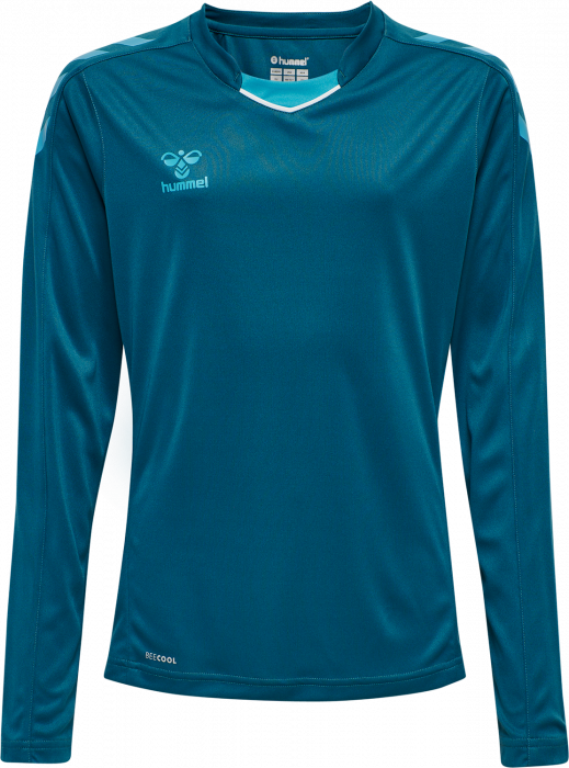 Hummel - Core Xk Langærmet T-Shirt Jr - Blue coral & deep lake