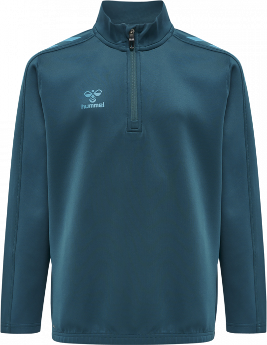Hummel - Core Xk Half Zip Sweater Jr - Blue coral & deep lake
