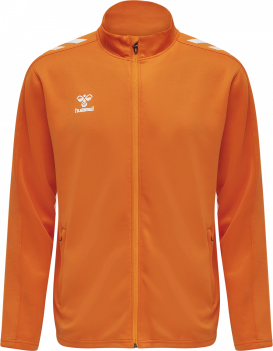 Hummel - Core Xk Poly Sweatshirt - Orange & hvid