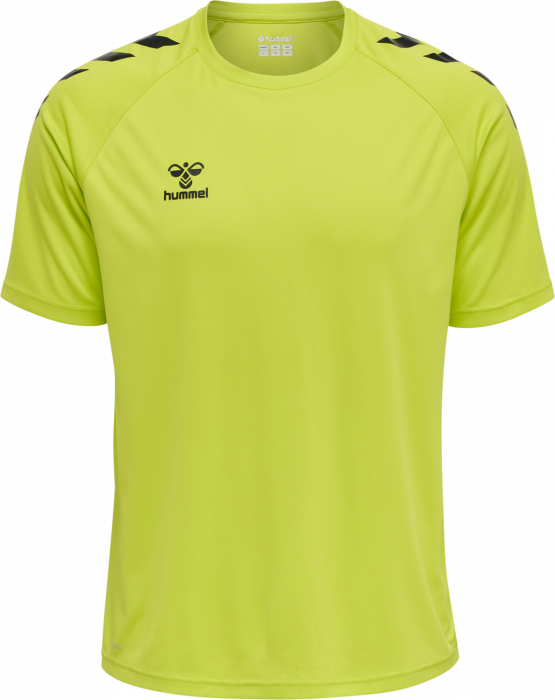 Hummel - Core Xk Poly T-Shirt - Lime & negro