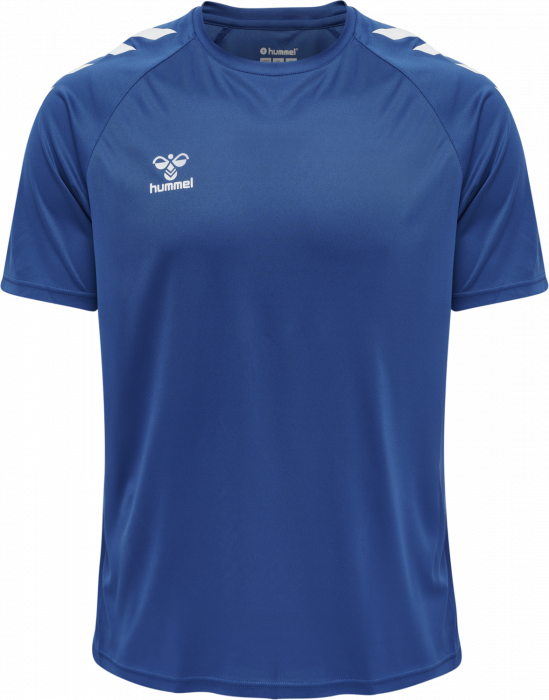 Hummel - Core Xk Poly T-Shirt - True Blue & weiß