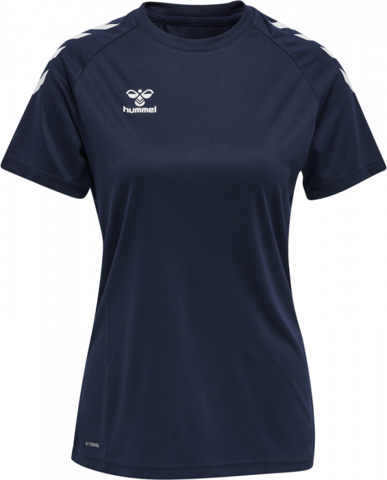 Hummel - Core Xk Poly T-Shirt Dame - Marine & hvid