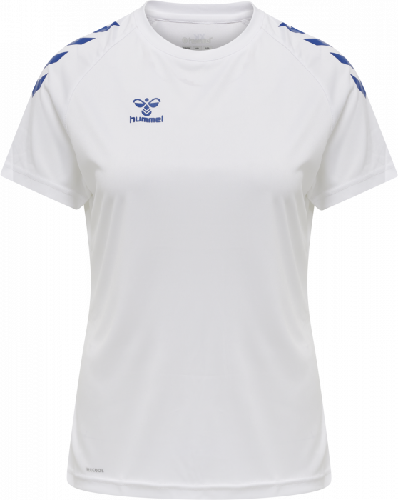 Hummel - Core Xk Poly T-Shirt Women - Branco & true blue