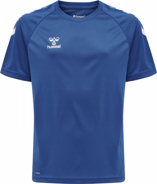 Hummel - Core Xk Poly T-Shirt Jr - True Blue & vit
