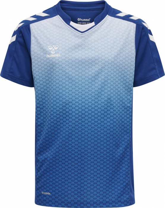 Hummel - Core Xk Sublimaiton Jersey Jr - True Blue & blanc