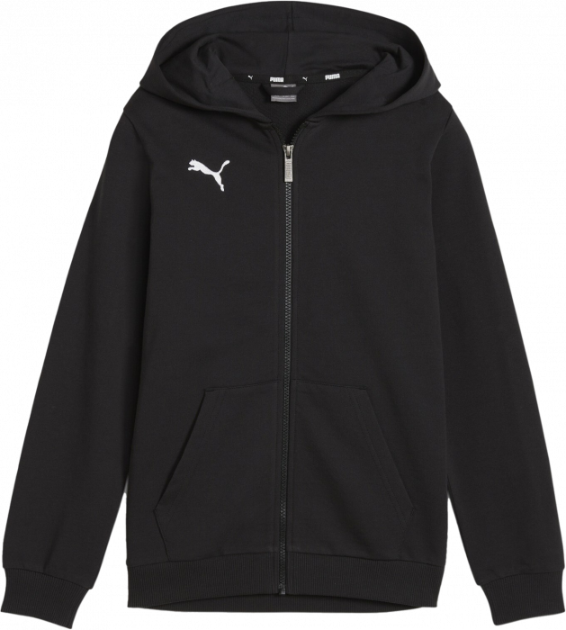 Puma - Teamgoal Casual Zip Hoodie Kids - Schwarz & weiß