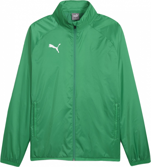 Puma - Teamgoal All Weather Jacket - Grün & weiß