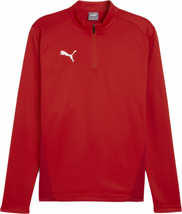 Puma - Team Goal Training Top With Half Zip Jr - Röd