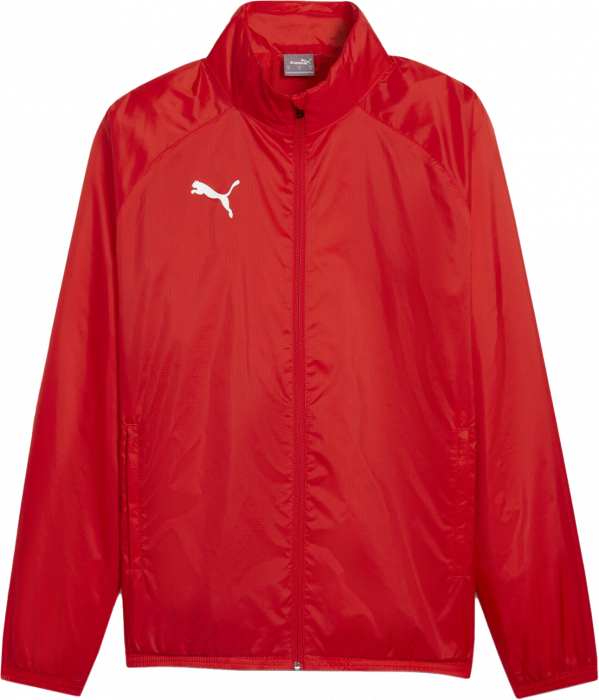 Puma - Teamgoal All Weather Jacket - Vermelho & branco