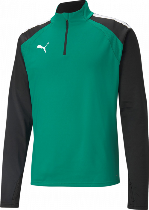 Puma - Teamliga Training 1/4 Zip Top Jr. - Green & negro