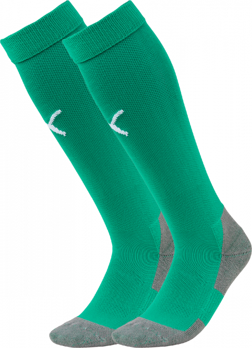 Puma - Teamliga Core Sock - Groen & wit