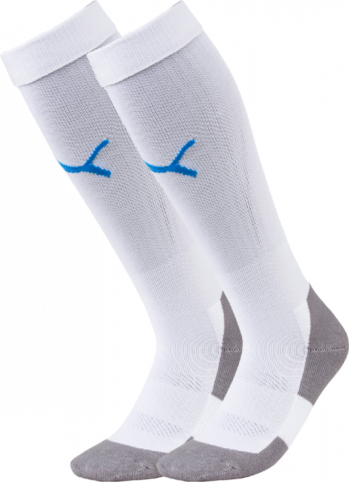 Puma - Teamliga Core Sock - Vit & blå