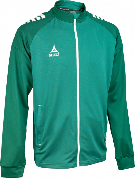 Select - Spain V25 Training Zip Jacket - Verde & blanco