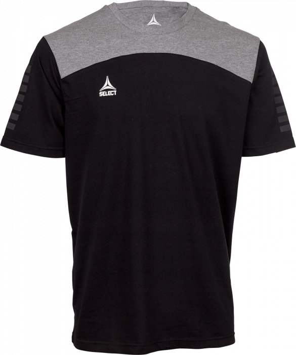 Select Oxford T-Shirt › Black & melange grey (630033) › 6 Colors 